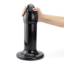 Foto do Produto Plug Anal Gigante em PVC Flexível Conan 29 x 7,5cm Preto Brilhante